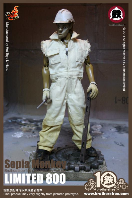 Hot Toys: Sepia Monkey (Brothersfree 10th Version)