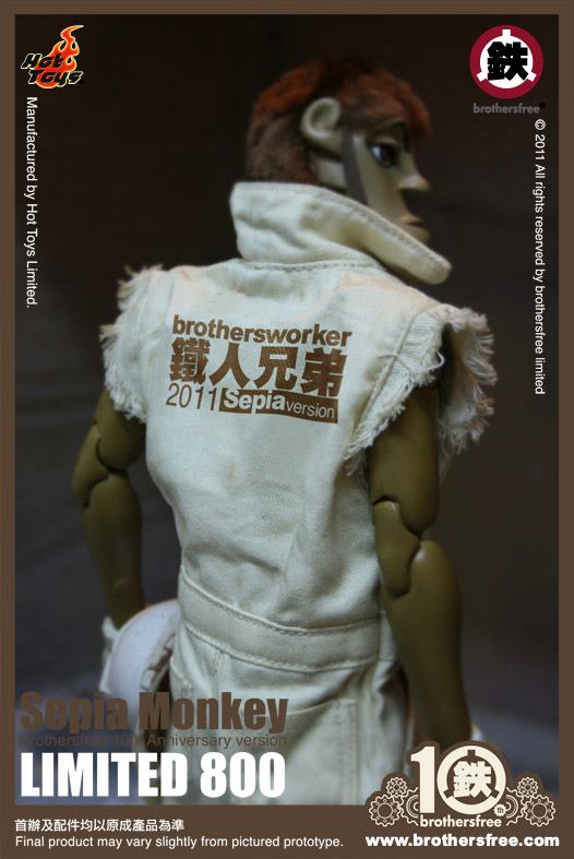 Hot Toys: Sepia Monkey (Brothersfree 10th Version)