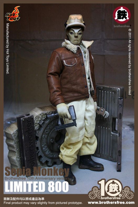 Hot Toys: Sepia Monkey (Brothersfree 10th Version)