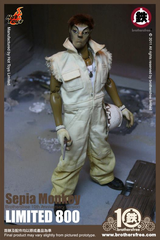 Hot Toys: Sepia Monkey (Brothersfree 10th Version)