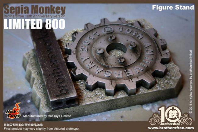 Hot Toys: Sepia Monkey (Brothersfree 10th Version)