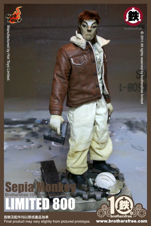 Hot Toys: Sepia Monkey (Brothersfree 10th Version)