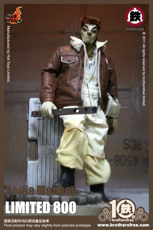 Hot Toys: Sepia Monkey (Brothersfree 10th Version)