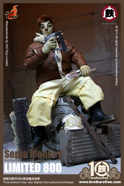 Hot Toys: Sepia Monkey (Brothersfree 10th Version)