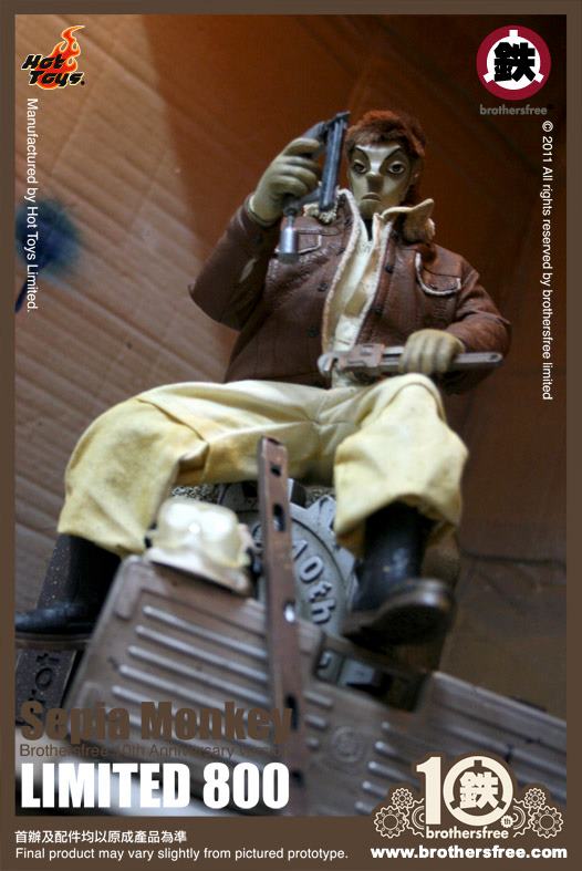 Hot Toys: Sepia Monkey (Brothersfree 10th Version)