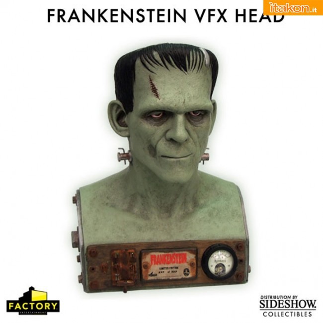 Factory Entertainment: Frankenstein VFX Head Prop Replica - In Preordine