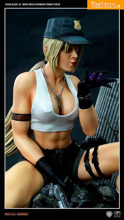 Syco Collectible: Mortal Kombat 18" Sonya Blade Premium Format Statue - Immagini Ufficiali