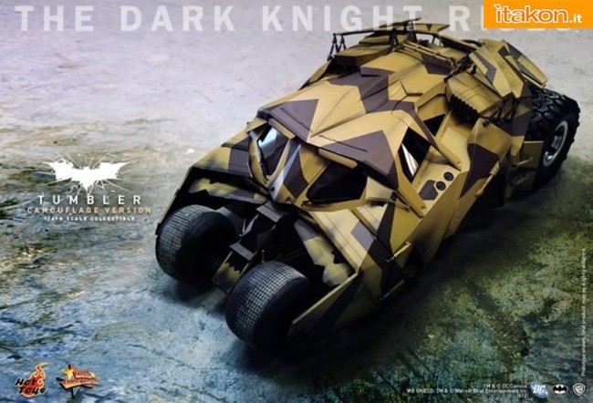Hot Toys: The Dark Knight Rises: Tumbler (Camouflage Version) - Immagini Ufficiali