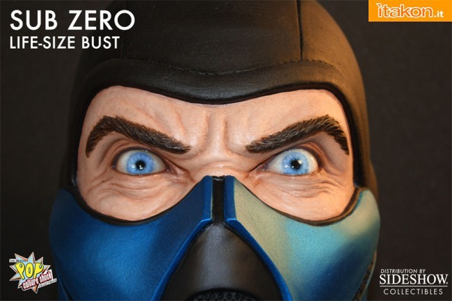 Pop Culture Shock: Mortal Kombat: Life-Size Bust Sub-Zero - Regular, Exclusive e Light-Up Eyes