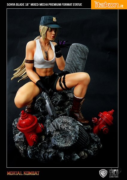 Syco Collectible: Mortal Kombat 18" Sonya Blade Premium Format Statue - Immagini Ufficiali
