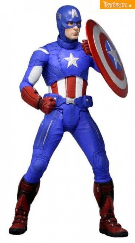 Prime immagini dell'Action Figures Captain America 1/4 prodotto da Neca