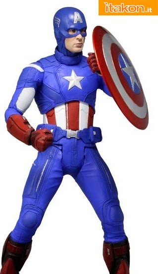 Prime immagini dell'Action Figures Captain America 1/4 prodotto da Neca