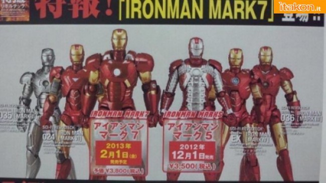 Revoltech Iron Man Mark VII da Kaiyodo - Anteprima