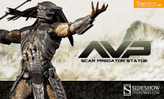 AVP: Scar Predator Statue da Sideshow - Immagini Ufficiali e Info Preordini