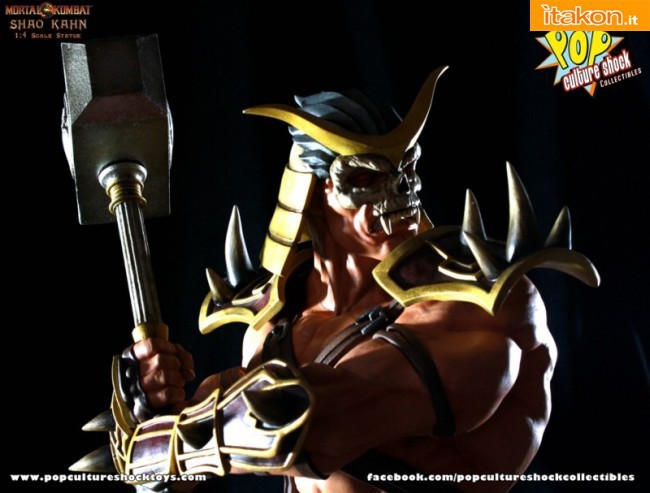 Mortal Kombat 9: SHAO KAHN 1/4 statue dalla Pop Culture Shock - Immagini Ufficiali