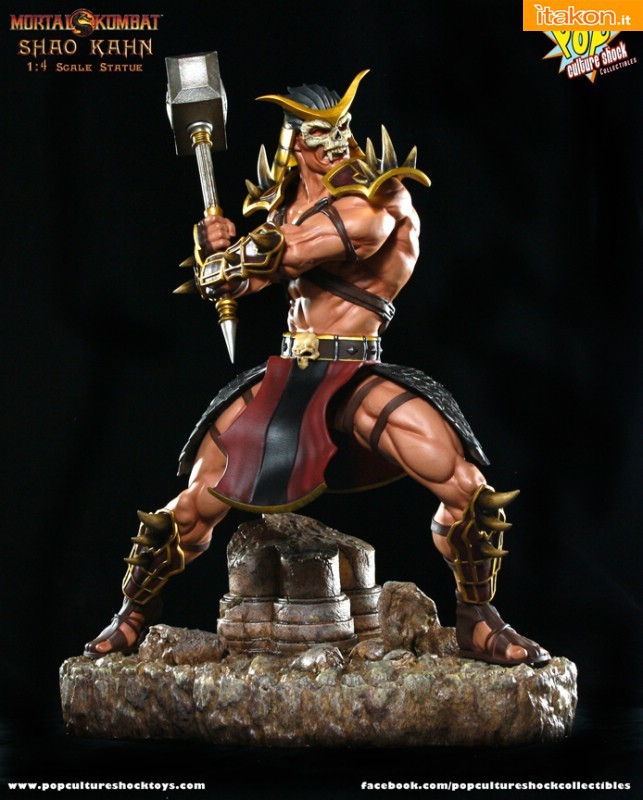 Mortal Kombat 9: SHAO KAHN 1/4 statue dalla Pop Culture Shock - Immagini Ufficiali