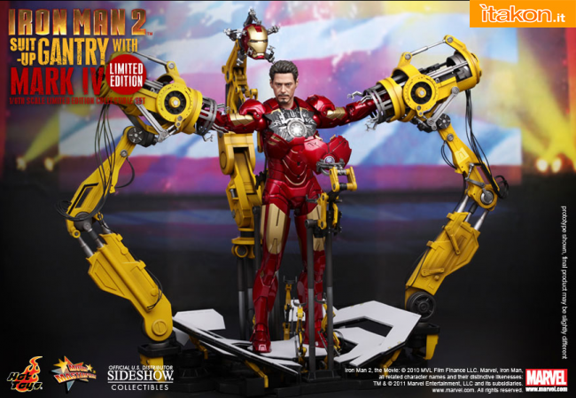 Suit-Up Gantry with Iron Man Mark IV - Hot Toys