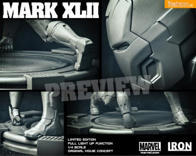 Iron Studios: Iron Man Mark XLII Legacy Replica 1/4 scale - Anteprima