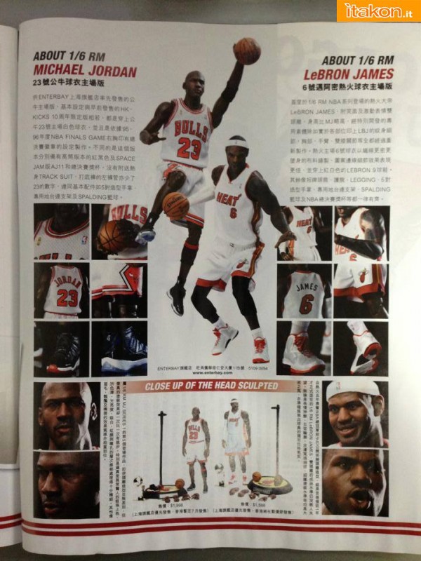 Nba Series: LeBron James Real Masterpiece 1/6 di Enterbay - Anteprima
