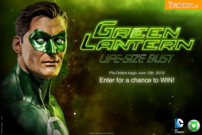 DC Comics : Green Lantern Life Size Bust 1/1 di Sideshow - Anteprima