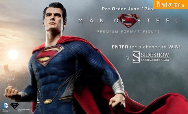 Superman Man of Steel Premium Format Figure di Sideshow - Anteprima