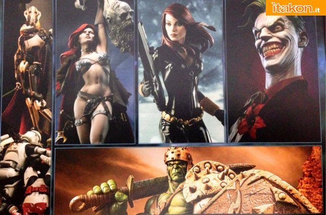 Sideshow: Nuovi teaser di Red Sonja, Red Skull e Gladiator Hulk