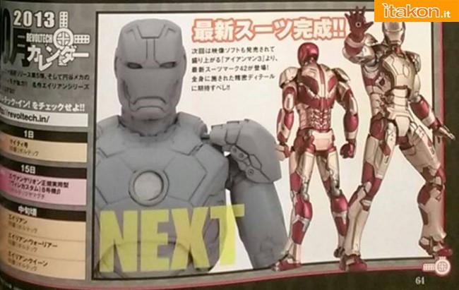 Iron Man 3: Iron Man Mark XLII Revoltech SFX di Kaiyodo - Anteprima