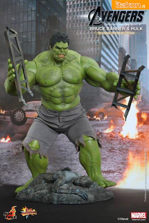 Hot Toys: Bruce Banner e Hulk Figures Set 01