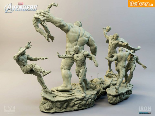 Iron Studios: Diorama The Avengers Battle Scene 1/6 07