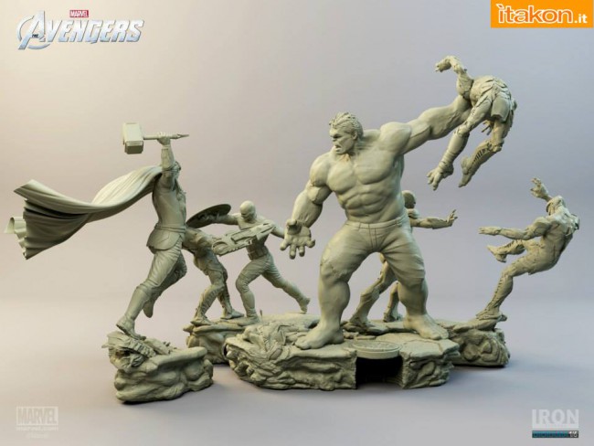 Iron Studios: Diorama The Avengers Battle Scene 1/6 05