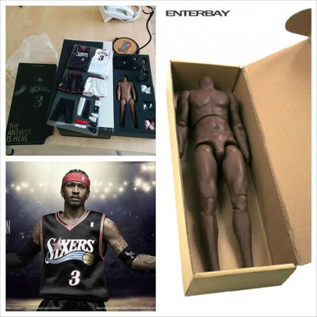 1/6 Real Masterpiece: NBA Collection – Allen Iverson Action Figure New –  ENTERBAY