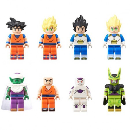 Bandai: mini figures ufficiali di Dragon Ball Z compatibili LEGO