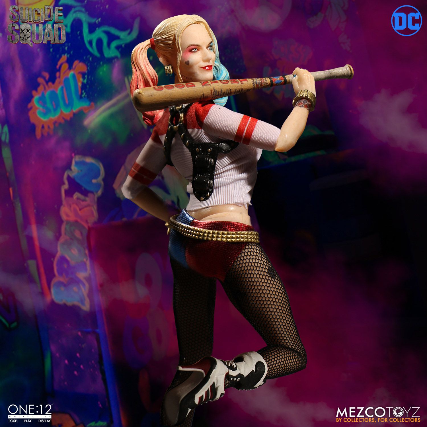 Donna Sexy Con L'immagine Di Harley Quinn Con Una Mazza in Mano