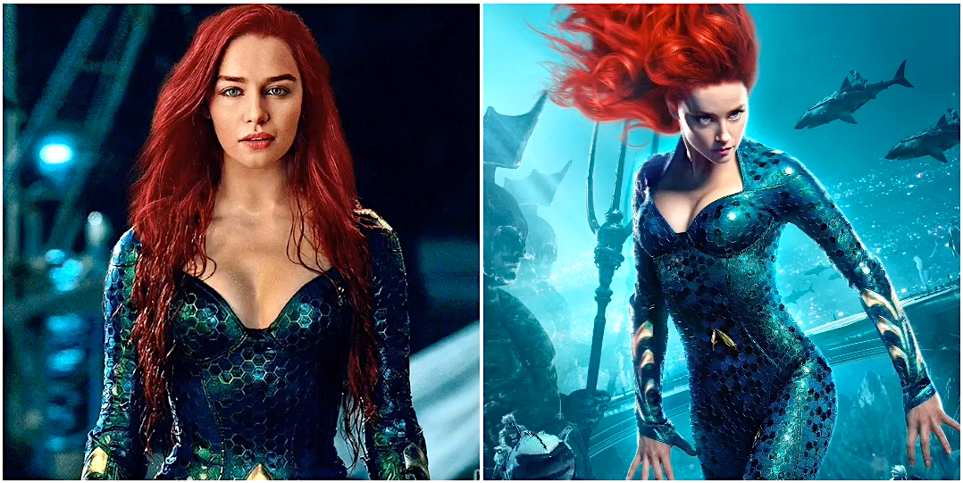 Aquaman 2 Emilia Clarke Sostituisce Amber Heard In Una Fan Art Itakon It