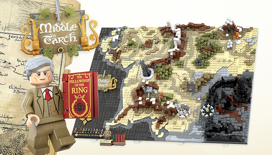 LEGO Ideas: La Mappa della Terra di Mezzo da “Il Signore degli Anelli”  arriva a 10k Supporters –