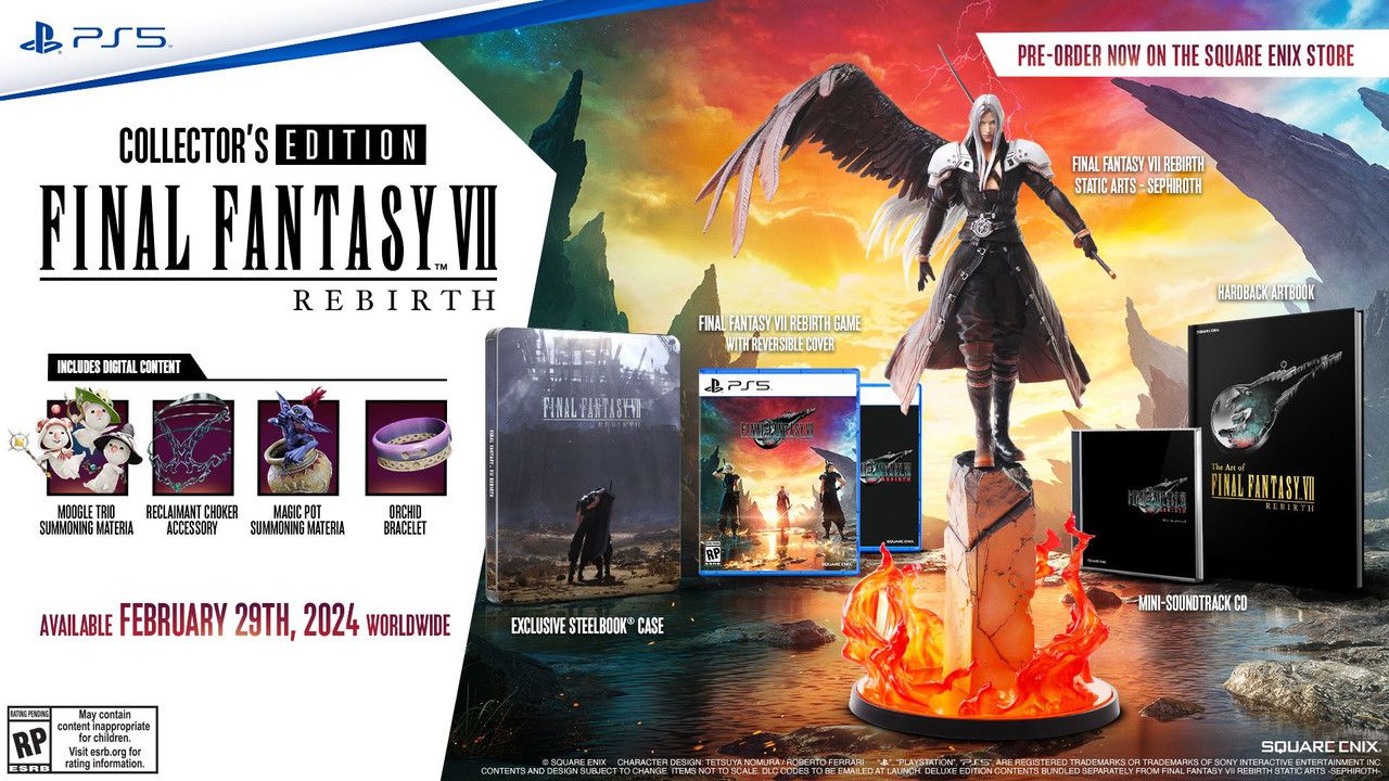 Final Fantasy VII Rebirth: nuovo Trailer e Collector's Edition con
